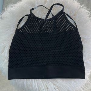 NWOT Alala Black Mesh Sports Bra Size Medium